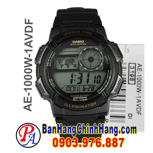 Đồng Hồ Casio Điện Tử AE-1000W-1AVDF