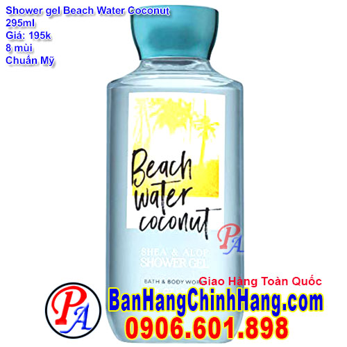 Gel Tắm Bath & Body Works Beach Water Coconut Shower Gel 