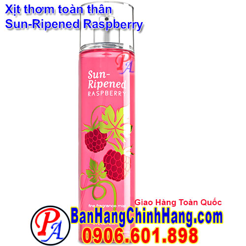Xịt Thơm Toàn Thân Bath & Body Works Sun-Repened Raspberry Fine Fragrance Mist 