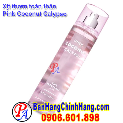 Xịt Thơm Toàn Thân Bath & Body Works Pink Coconut Calypso Fine Fragrance Mist 