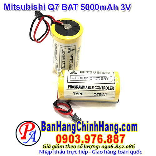 Pin Lithium PLC-CNC Mitsubishi Q7BAT CR23500SE 5000mAh 3V