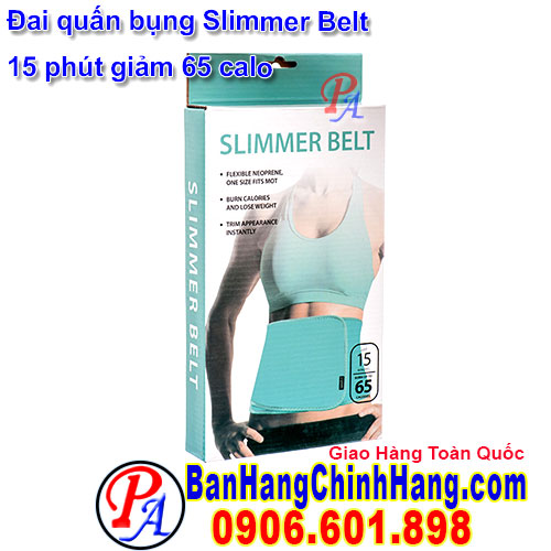 Đai quấn bụng Slimmer Belt 15 phút giảm 65 calo